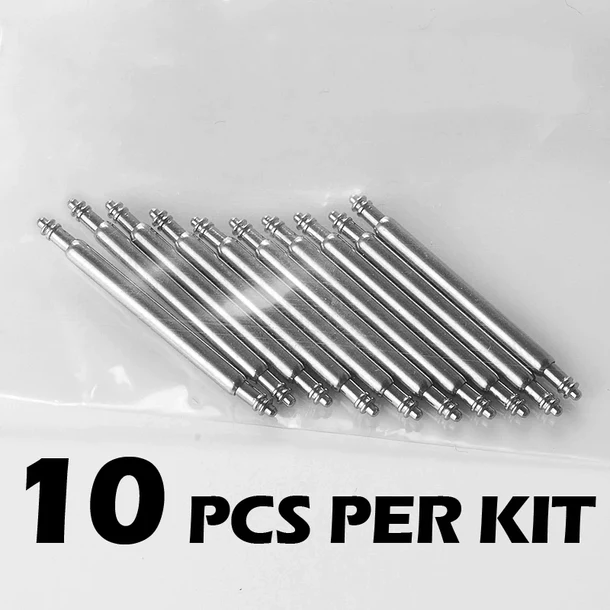 10PCS Dia 1.5/1.8mm Spring Bars for 18/20/22mm Watch Strap