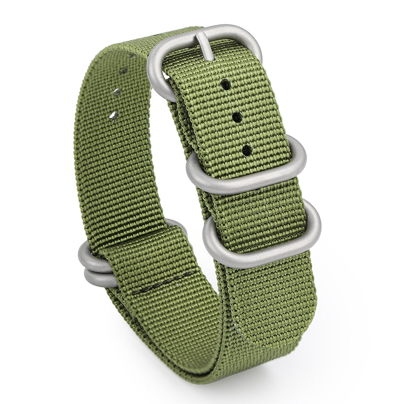 Thick Premium Woven Nylon Military Watch Strap Band