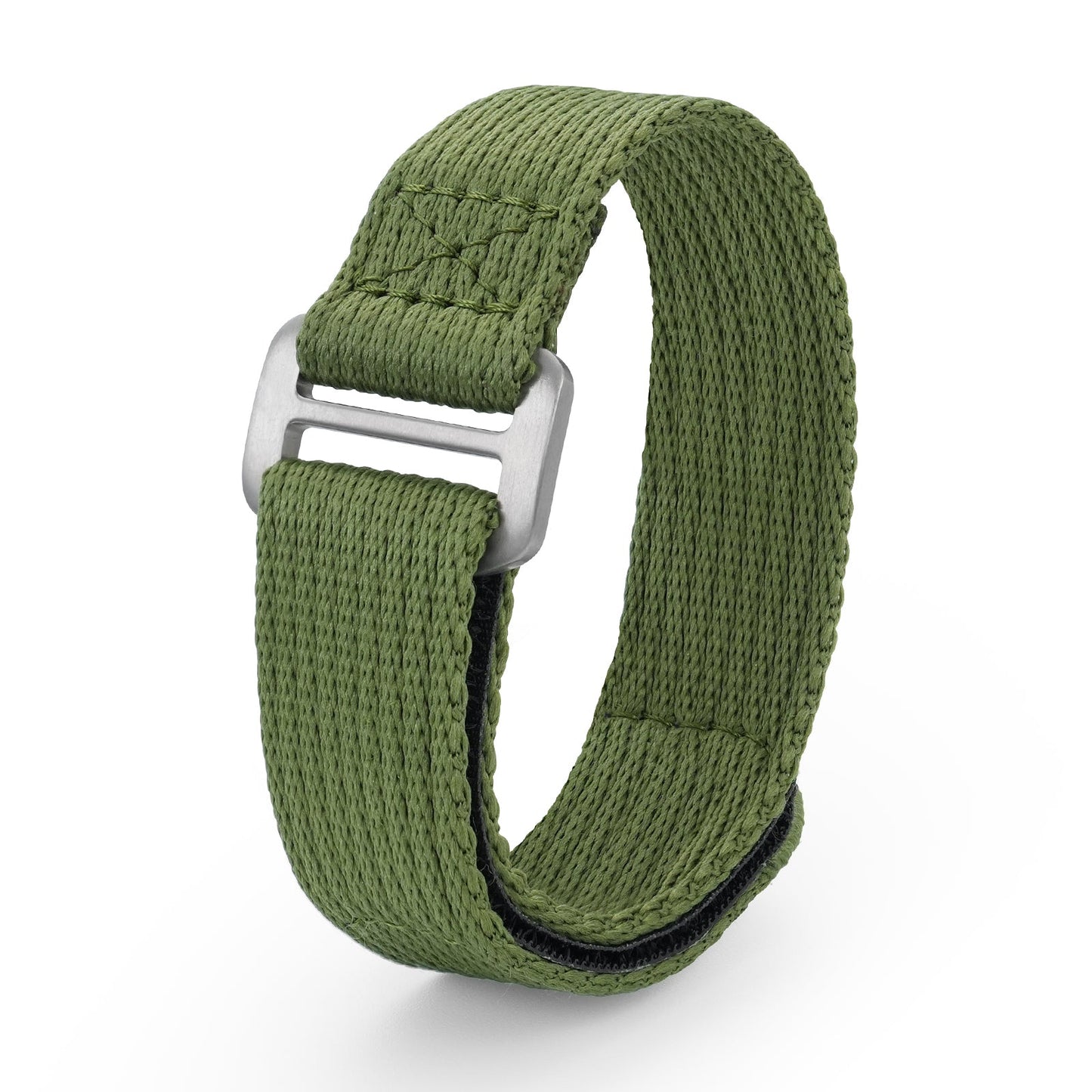 Titanium Buckle Soft Nylon Hook and Loop Strap 20mm/22mm