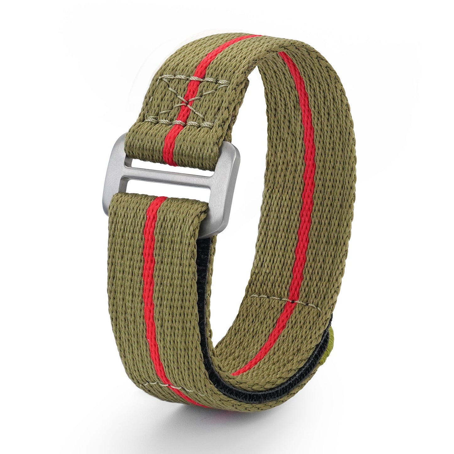 Titanium Buckle Soft Nylon Hook and Loop Strap 20mm/22mm