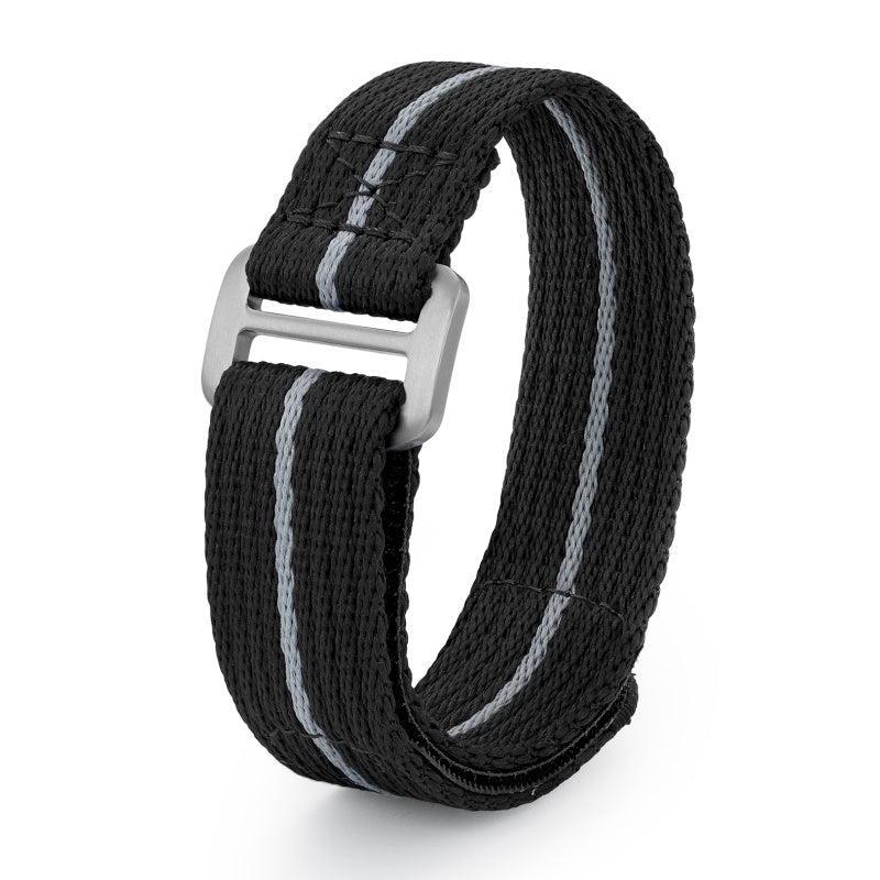 Titanium Buckle Soft Nylon Hook and Loop Strap 20mm/22mm