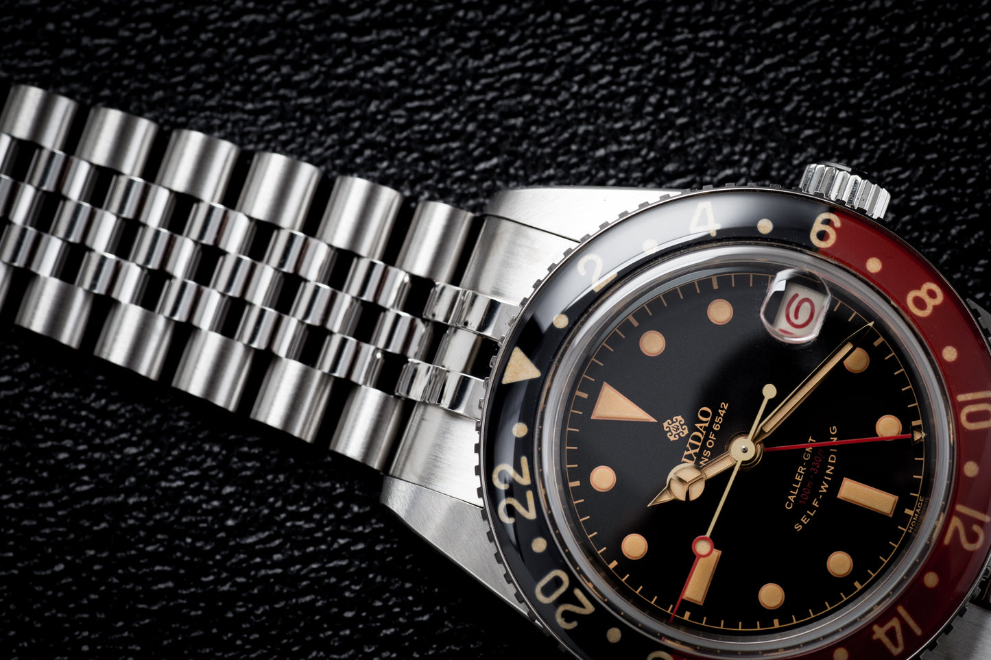 IXDAO 6542 Vintage 38MM NH34 GMT 904L Automatic Dive Watch