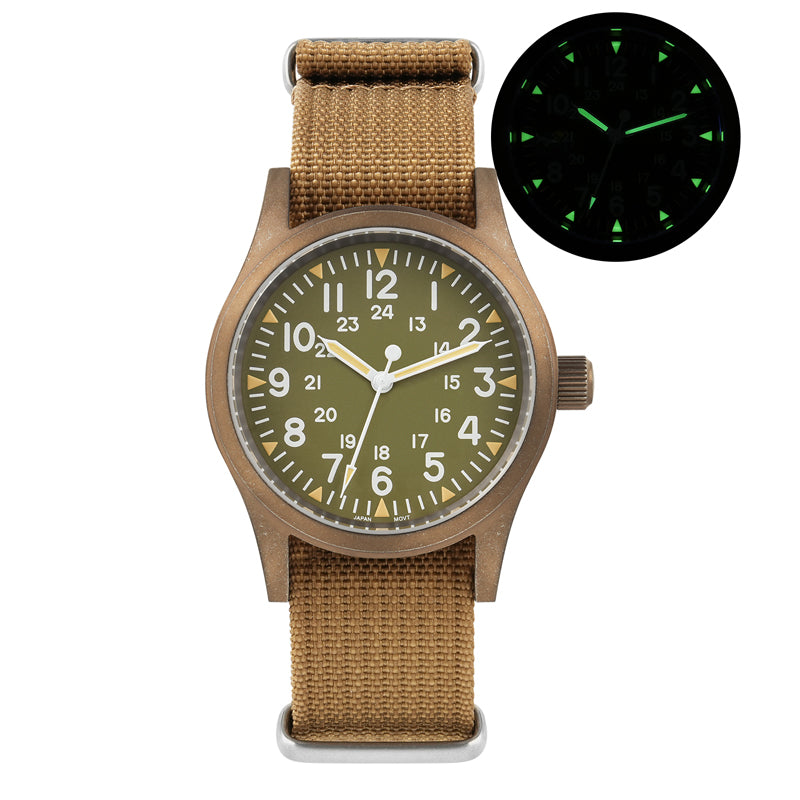 Militado ML05 38mm VH31 Vintage Bronze Watch