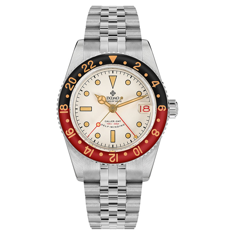 IXDAO 6542 Vintage 38MM NH34 GMT 904L Automatic Dive Watch