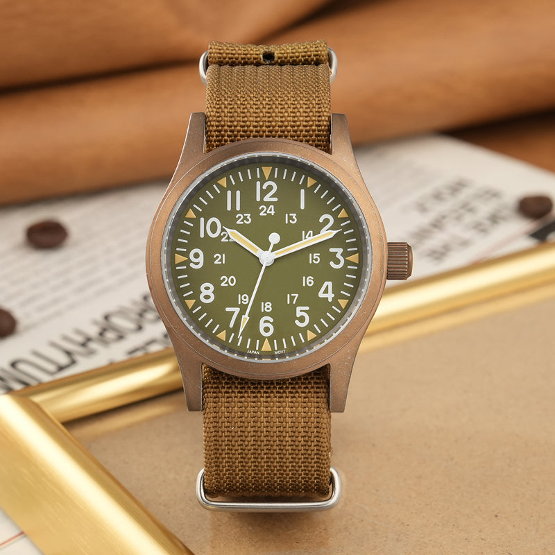 Militado ML05 38mm VH31 Vintage Bronze Watch