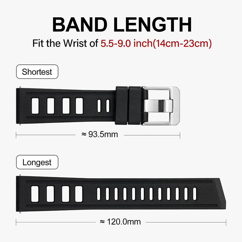 Premium Grade Rubber Dive WatchStrap