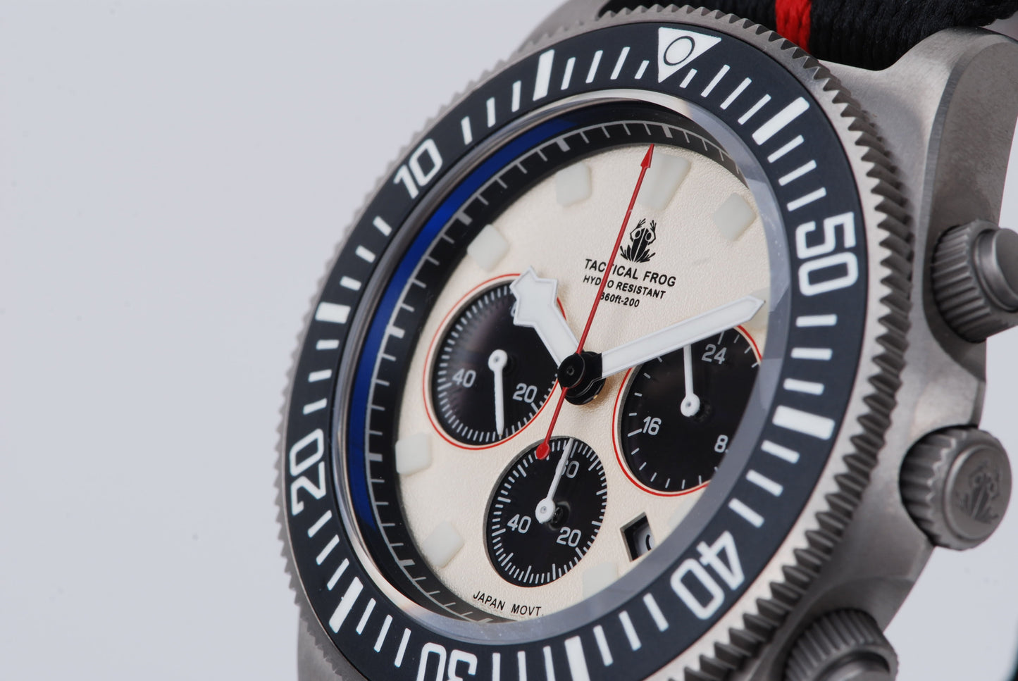 UK Warehouse ▪ Tactical Frog Titanium FX-Diving VS75 Solar Chronograph Watch