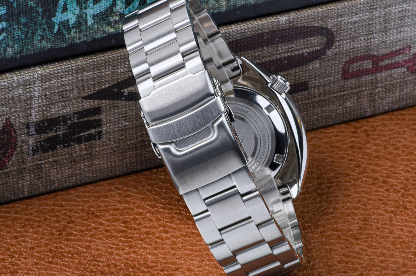 Heimdallr Mechanical Diver Watch Blue Dial Steel Strap