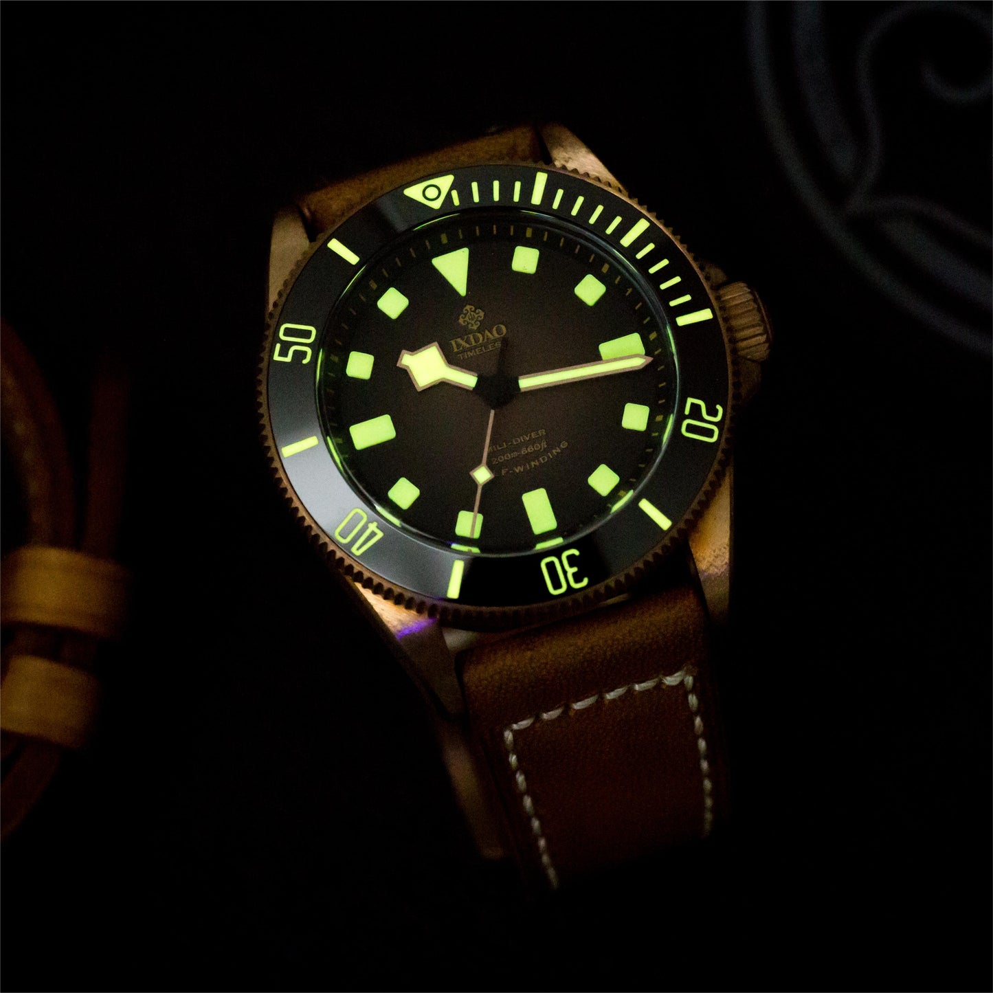 IXDAO Bronze 39mm Automatic Dive Watch