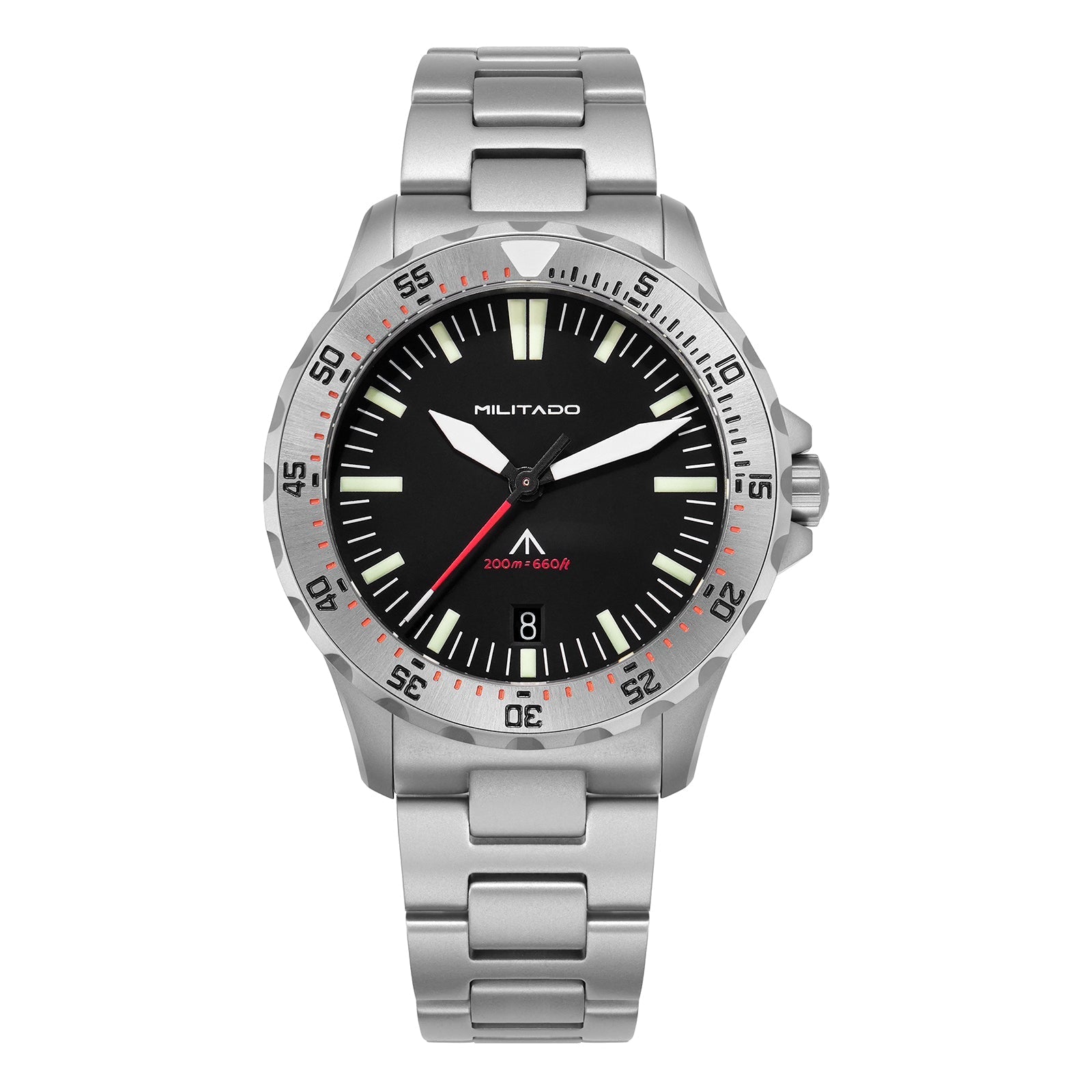 Militado 39mm Dive Watch Sapphire Crystal Military Watch ML16