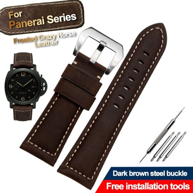 Vintage Genuine Crazy Horse Leather Strap