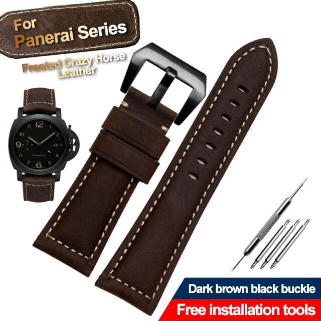 Vintage Genuine Crazy Horse Leather Strap