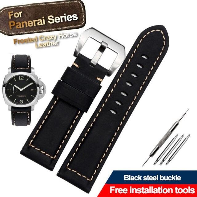 Vintage Genuine Crazy Horse Leather Strap