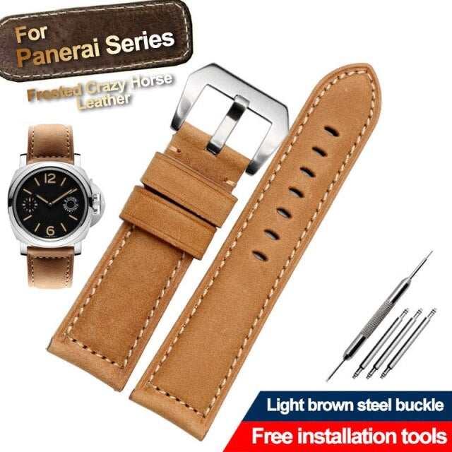 Vintage Genuine Crazy Horse Leather Strap