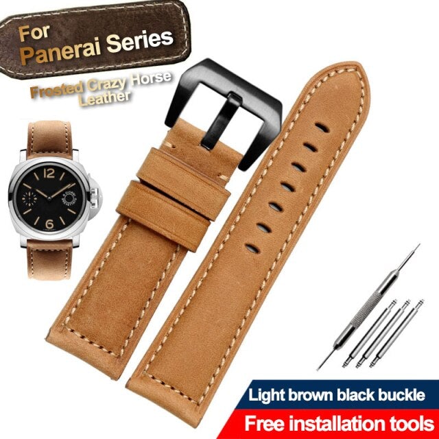 Vintage Genuine Crazy Horse Leather Strap