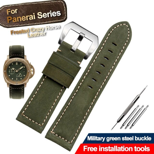 Vintage Genuine Crazy Horse Leather Strap