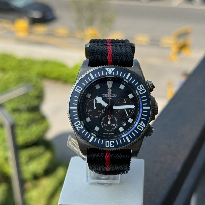 Tactical Frog Titanium FX-Diving VS75 Solar Chronograph Watch