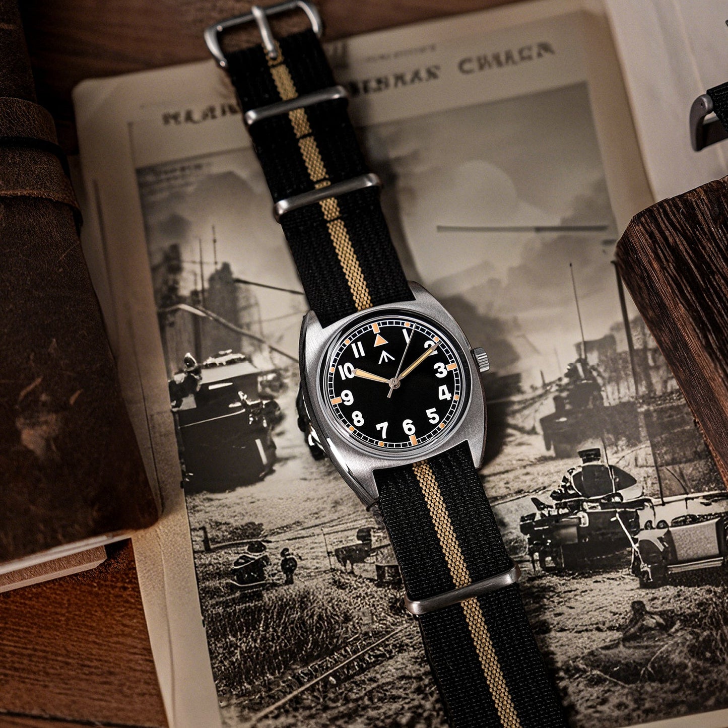Militado Vintage 36mm Military Watch W10 Remake ML17