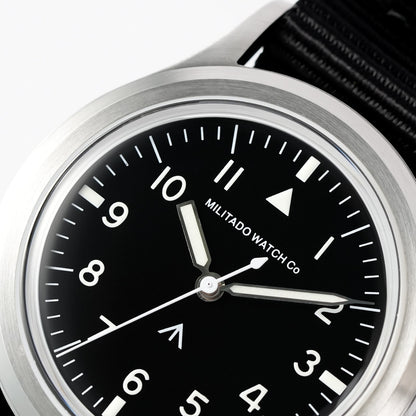 Militado 36mm Retro Military Watch VH31/VH65 Sweeping Hand ML14 V2