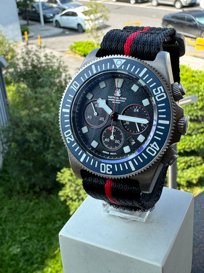 Tactical Frog Titanium FX-Diving VS75 Solar Chronograph Watch