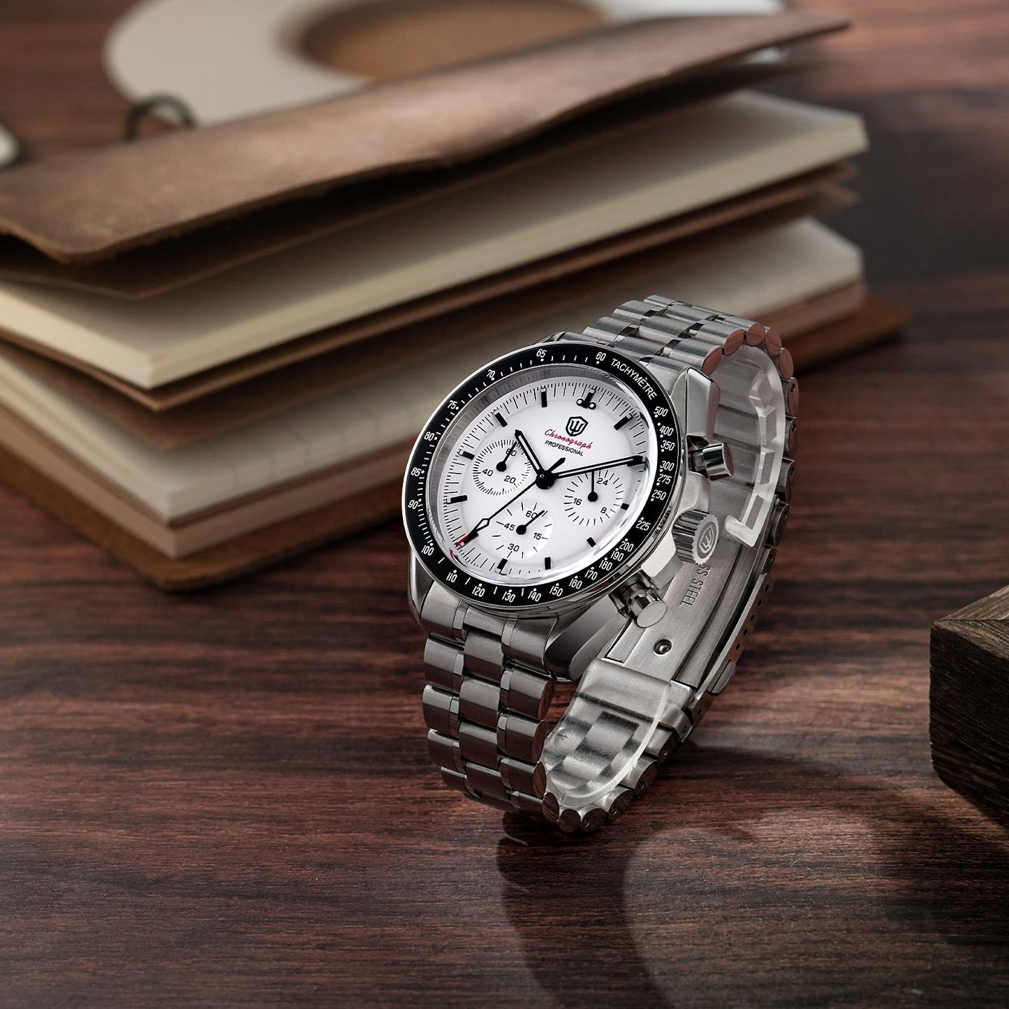 Watchdives 40mm WD1860 VK63 Chronograph Watch