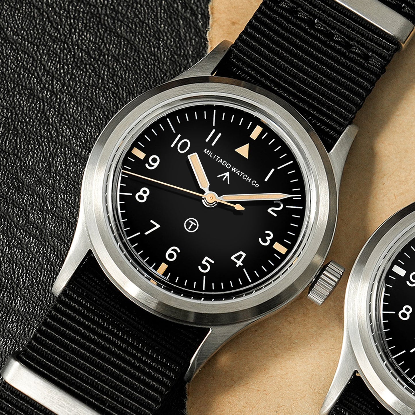 Militado 36mm Retro Military Watch VH31/VH65 Sweeping Hand ML14 V2