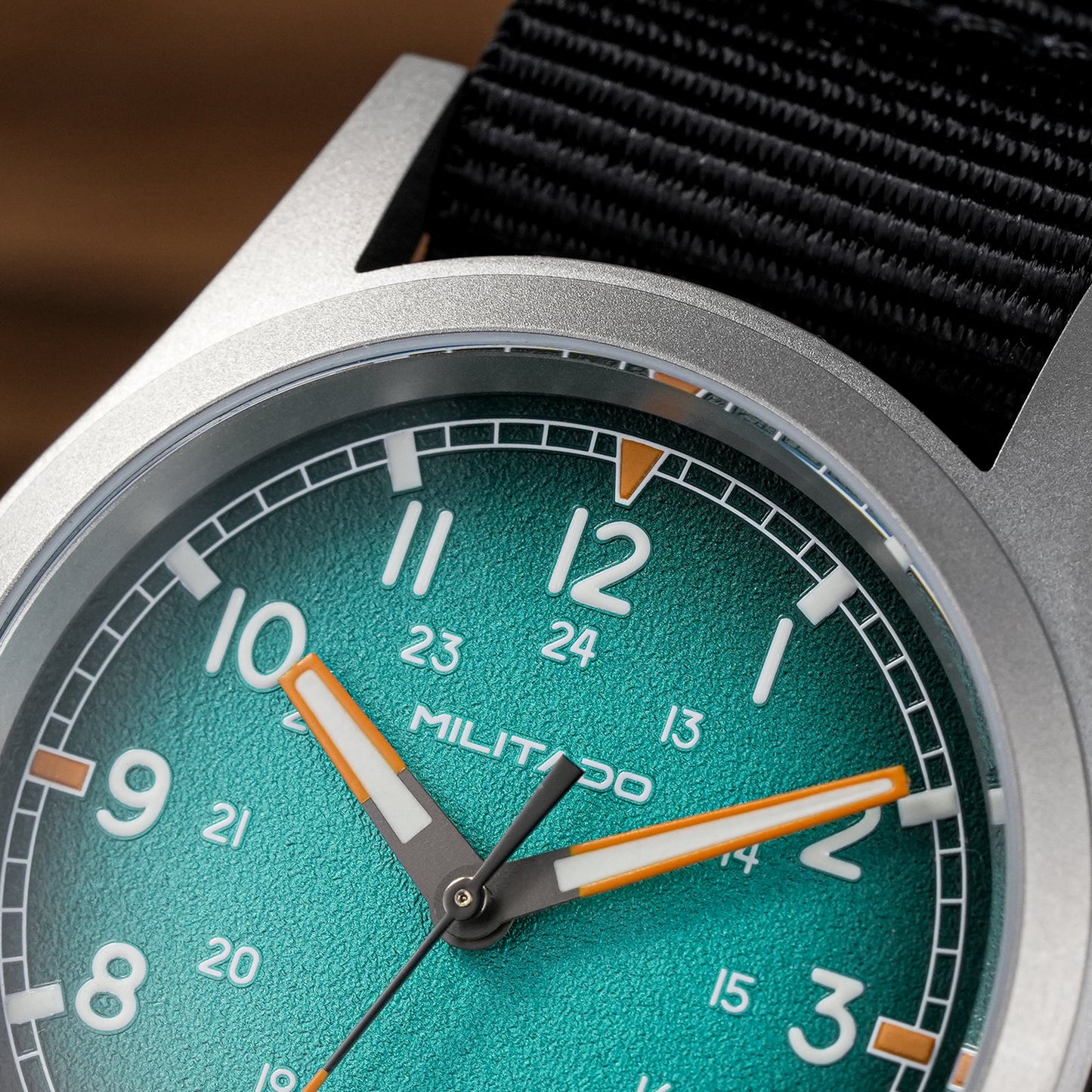 Militado 38mm Military Watch VH31 Sweeping Hand Movt Watch ML24