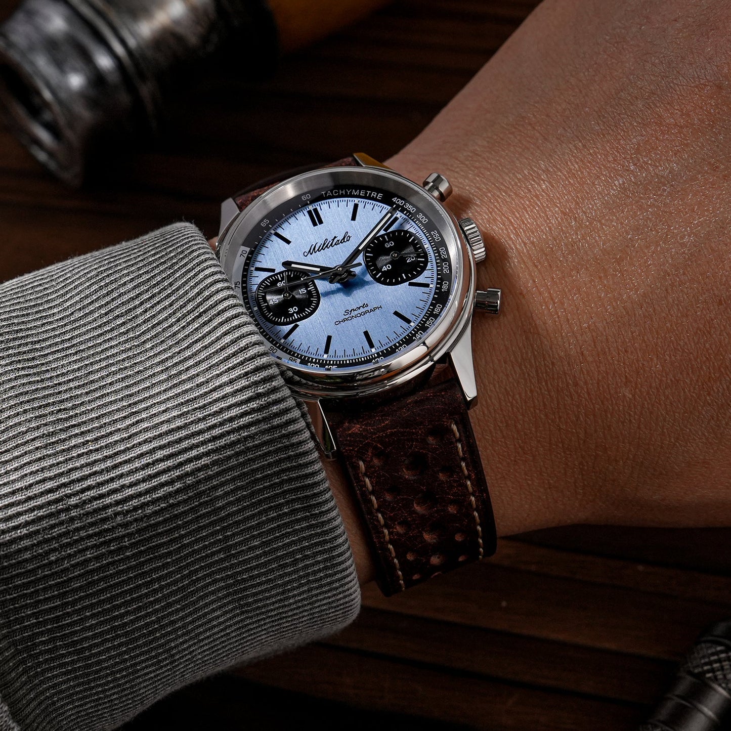 Militado Miyota 6S21 Chronograph Watch 40mm Men Watch ML23