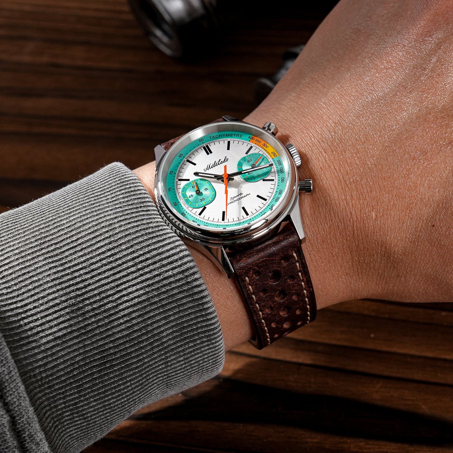Militado Miyota 6S21 Chronograph Watch 40mm Men Watch ML23