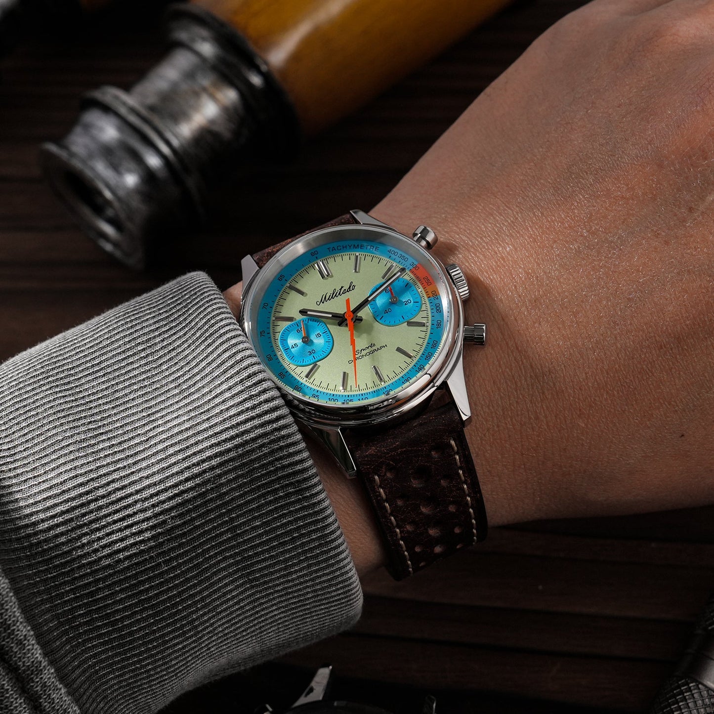 Militado Miyota 6S21 Chronograph Watch 40mm Men Watch ML23