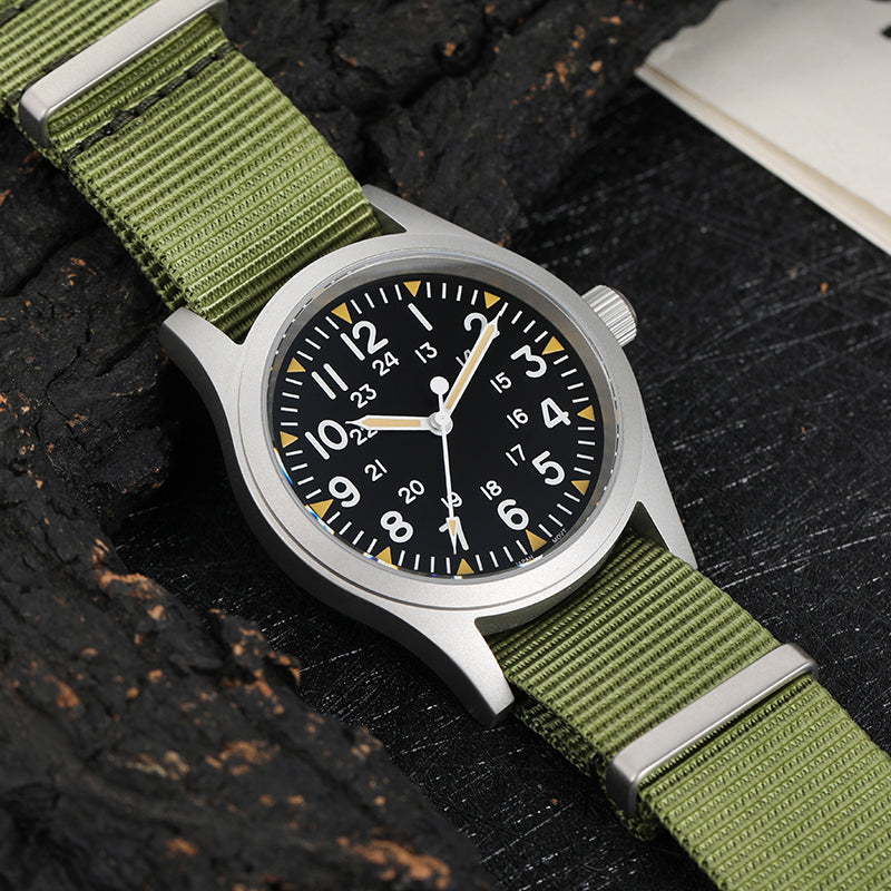 UK Warehouse ▪ Militado ML05 38mm Sapphire Crystal Pilot Field Watch