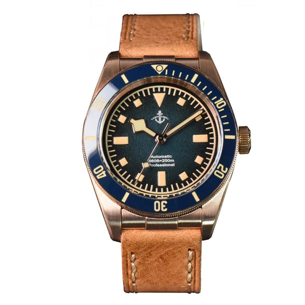 Hruodland 39mm BB58 Retro Bronze Watch