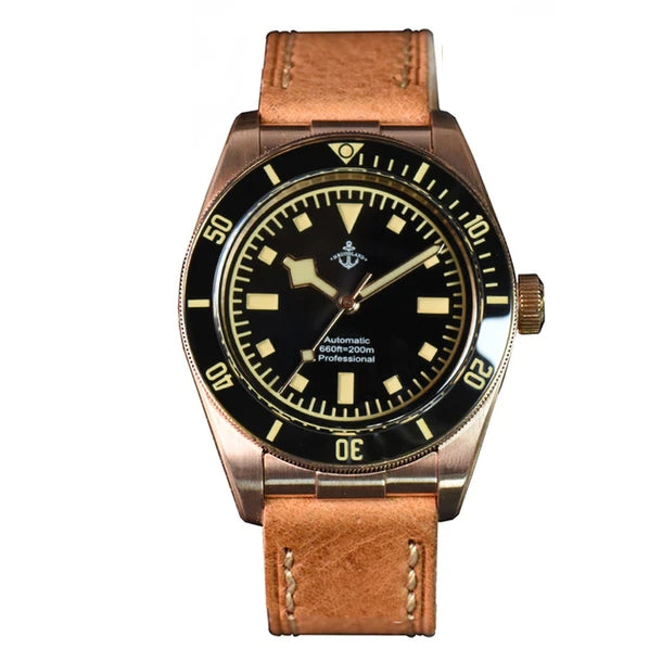 Hruodland 39mm BB58 Retro Bronze Watch