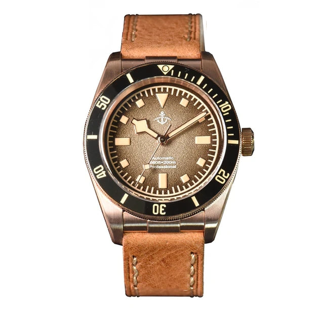 Hruodland 39mm BB58 Retro Bronze Watch