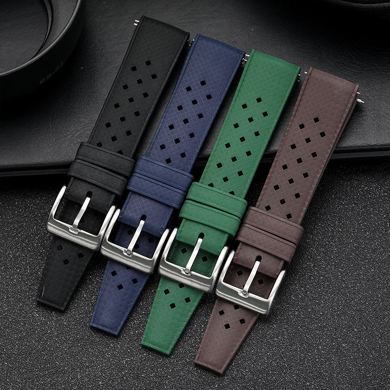 Premium-Grade Tropical FKM Rubber Watch Strap