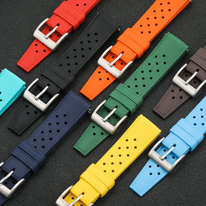 Premium-Grade Tropical FKM Rubber Watch Strap