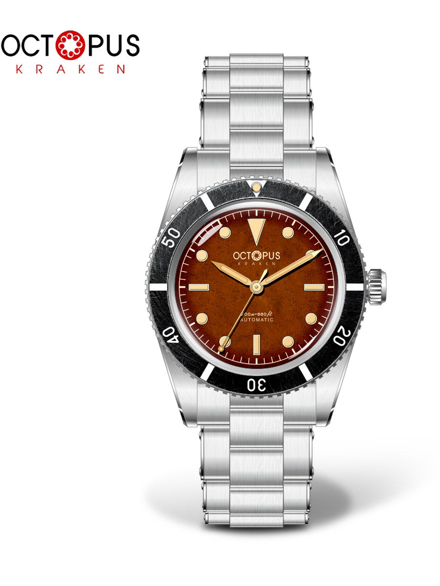 Octopus Kraken OCT-0028 37mm Vintage Skin Diver Watch | PT5000