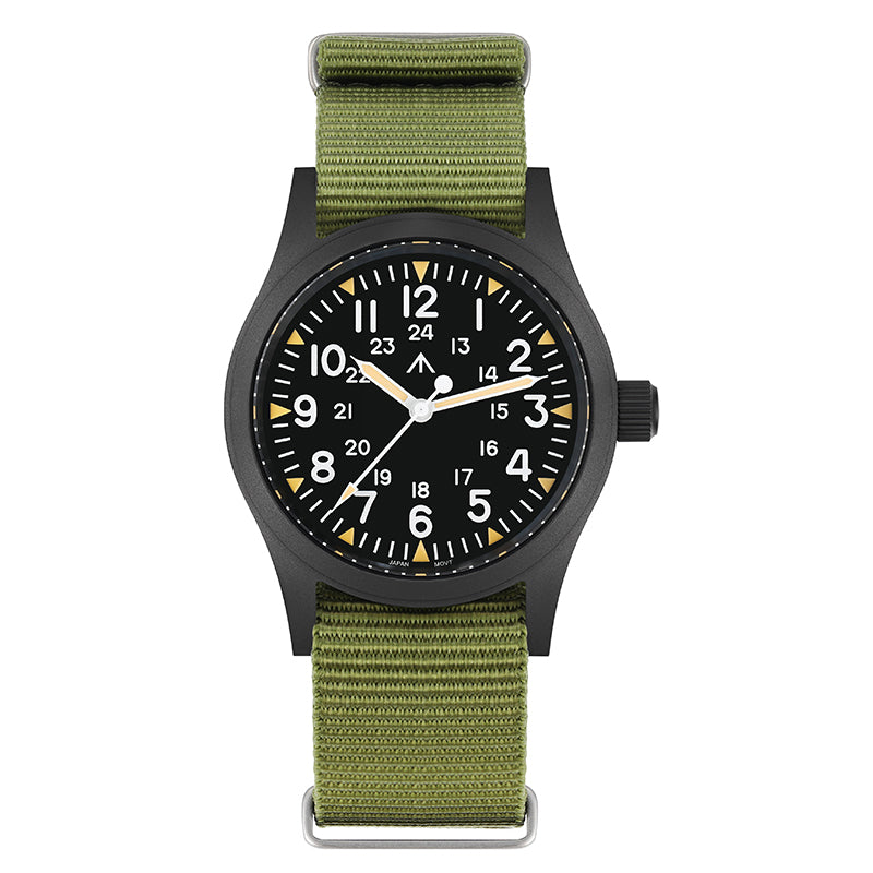 UK Warehouse ▪ Militado ML05 38mm Sapphire Crystal Pilot Field Watch