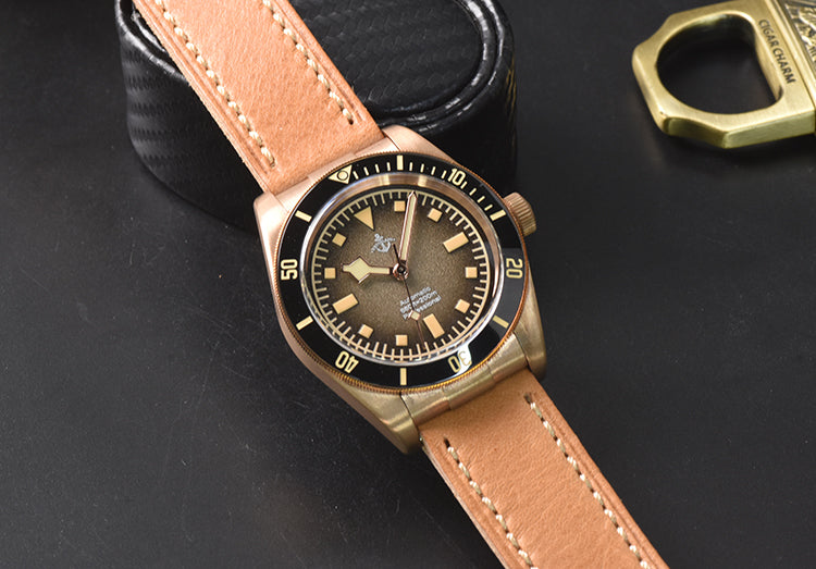 Hruodland 39mm BB58 Retro Bronze Watch