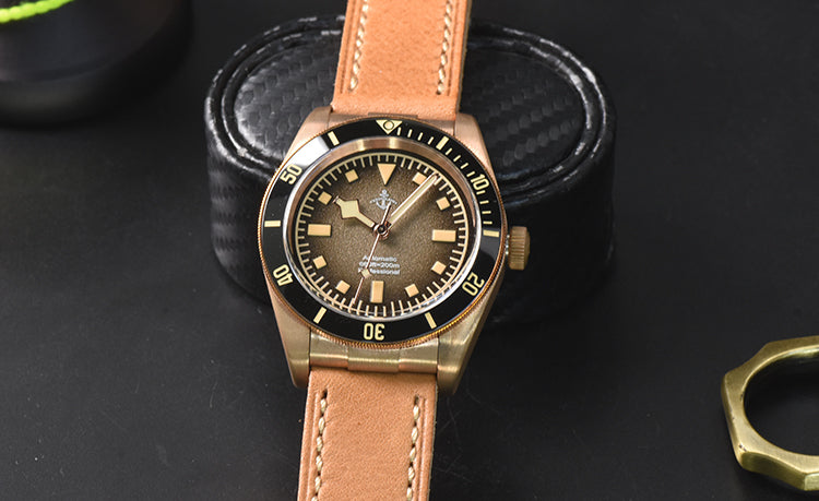 Hruodland 39mm BB58 Retro Bronze Watch