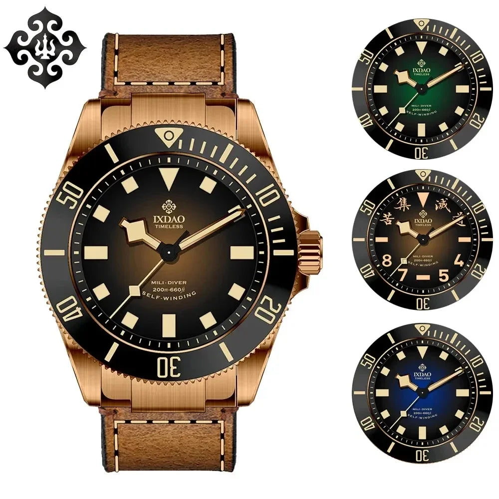 IXDAO Bronze 39mm Automatic Dive Watch