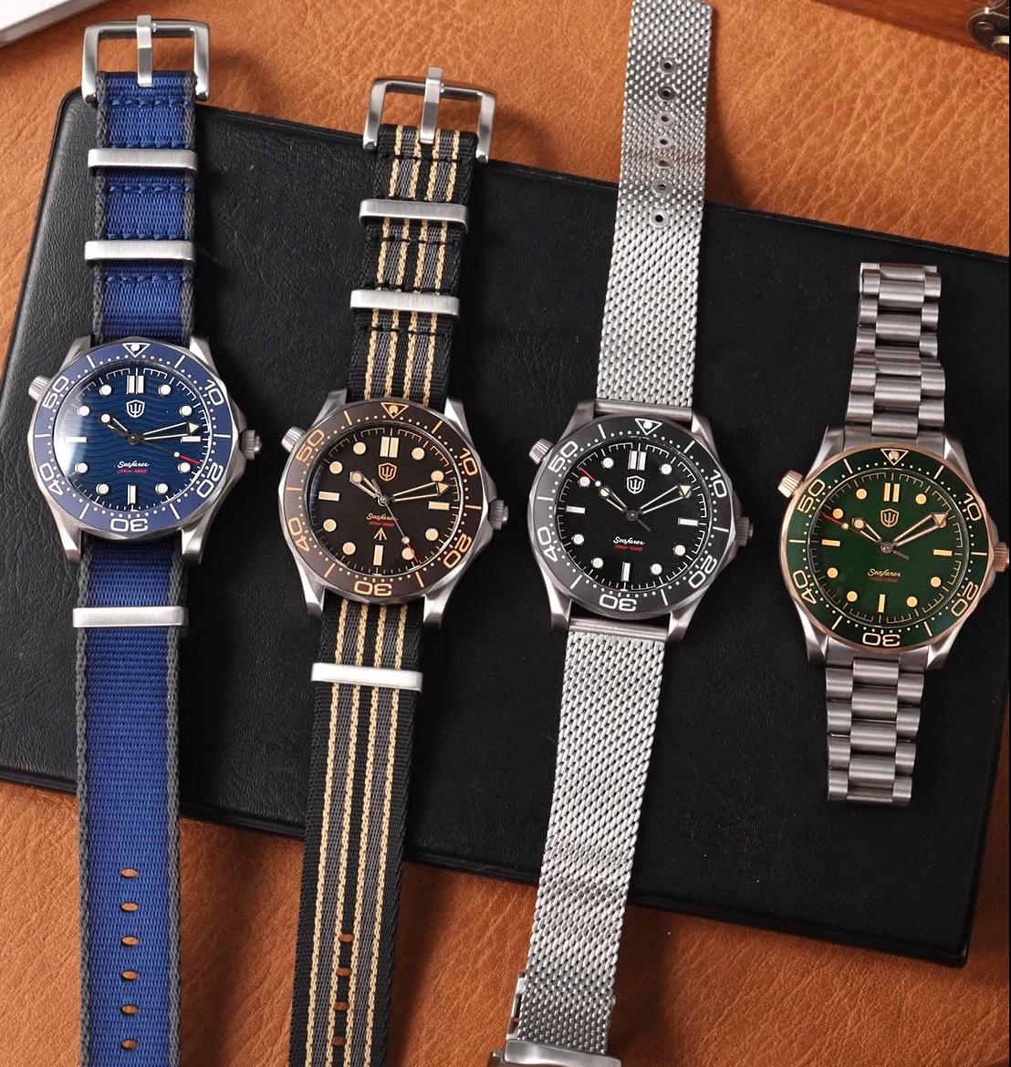 🔥EarlyBird🔥Seafarer WD007Q VH31 Titanium NTTD Dive Watch