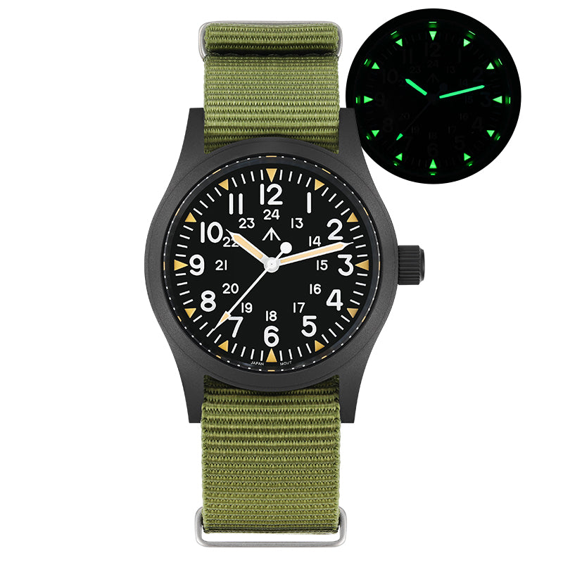 Militado ML05 38mm Sapphire Crystal Pilot Field Watch