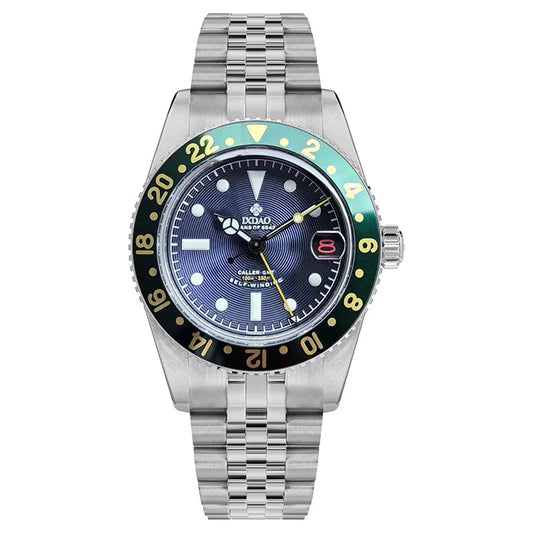 IXDAO 6542 Vintage 38MM NH34 GMT 904L Automatic Dive Watch Grey Dial IXDAO Official Watch Store