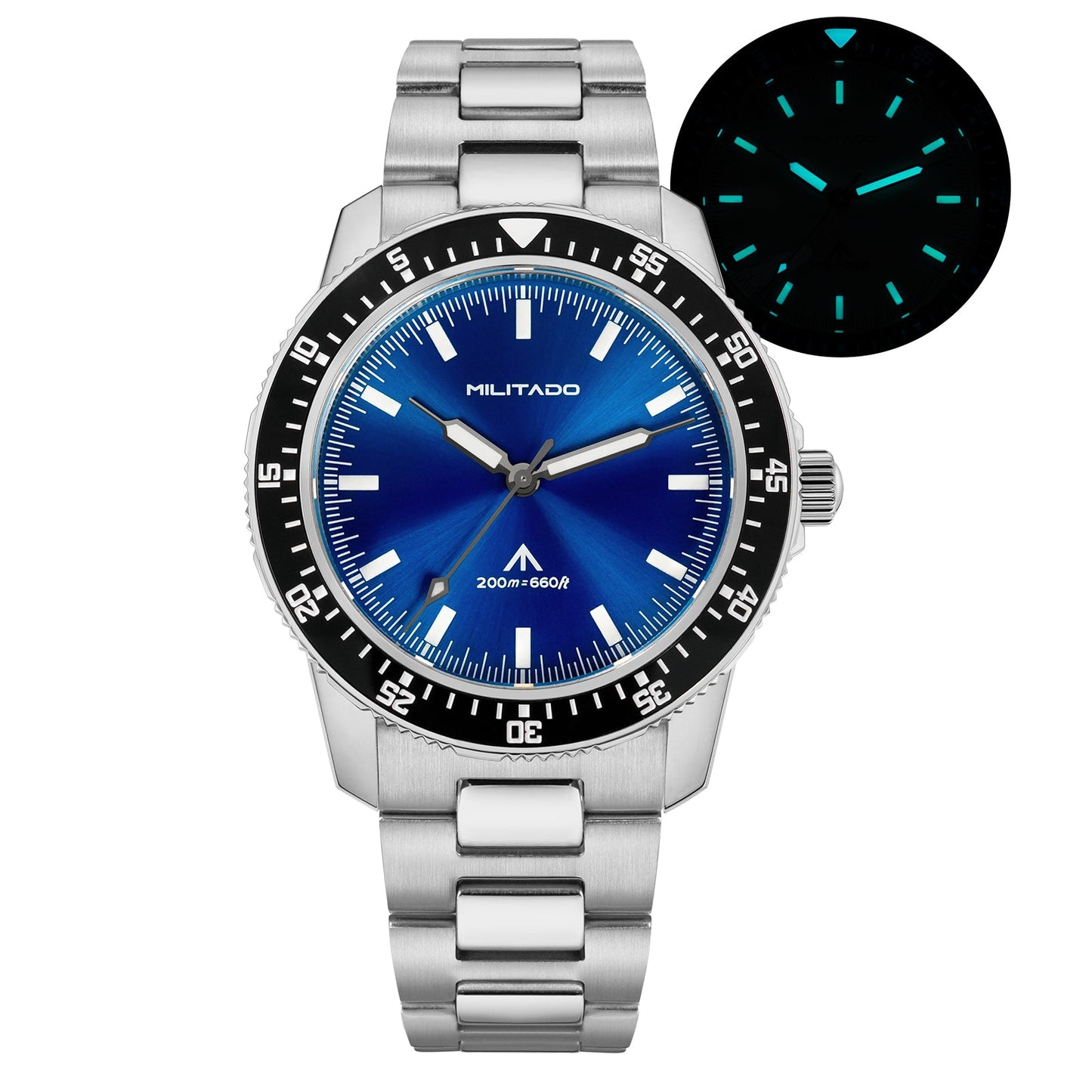 Militado 39.5mm Men Watch VH31 Sweeping Movt ML25