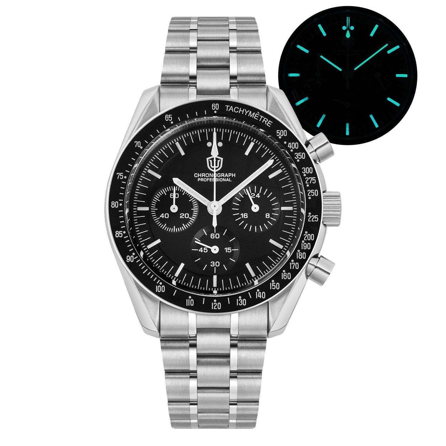 Watchdives 40mm WD1860 VK63 Chronograph Watch