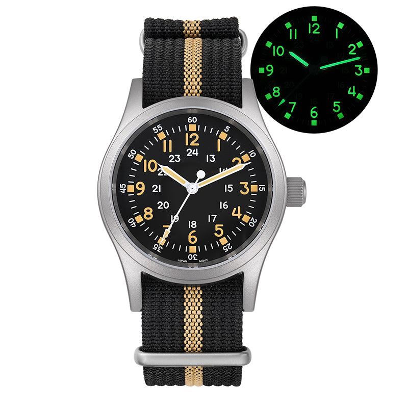 Militado ML05 38mm Sapphire Crystal Pilot Field Watch