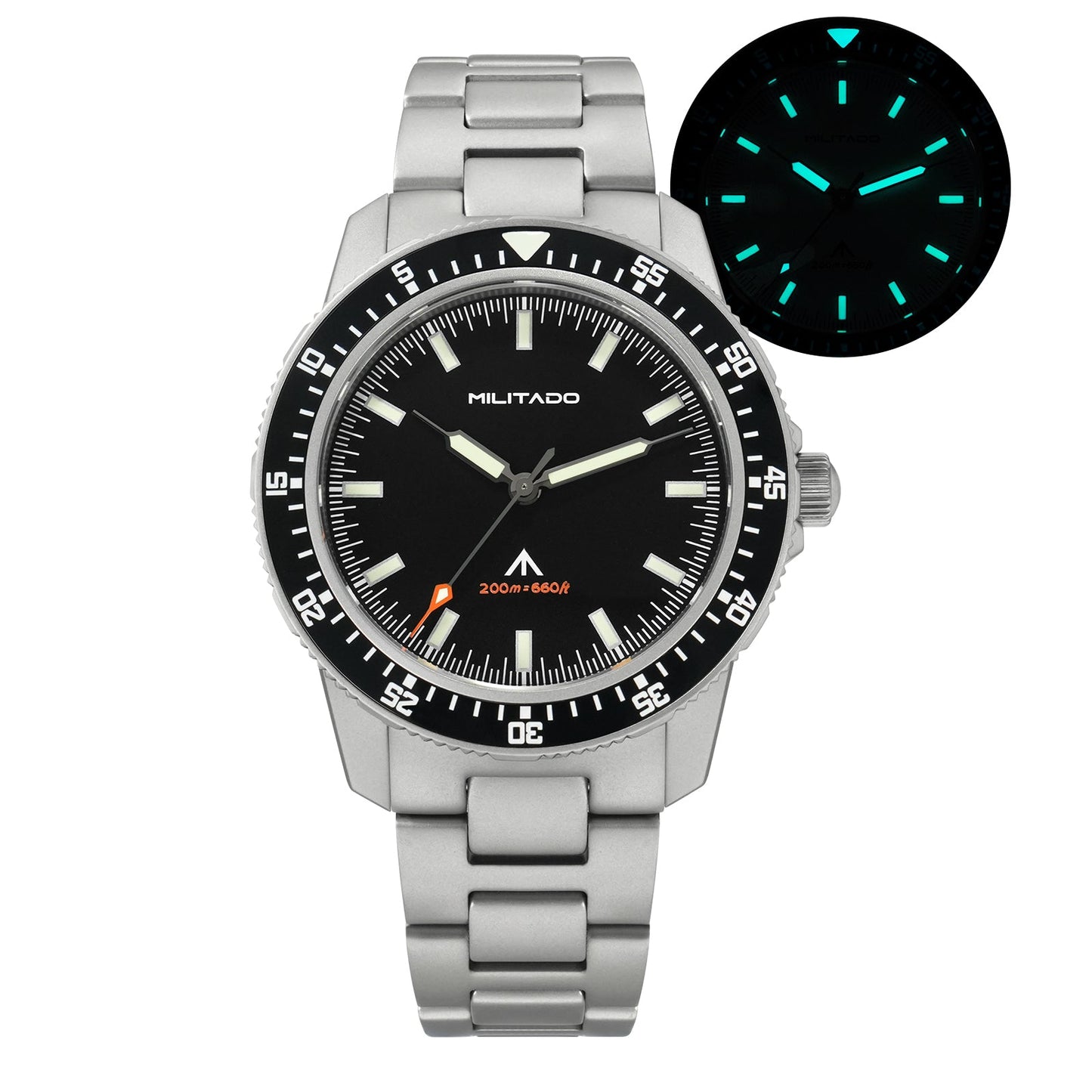 Militado 39.5mm Men Watch VH31 Sweeping Movt ML25