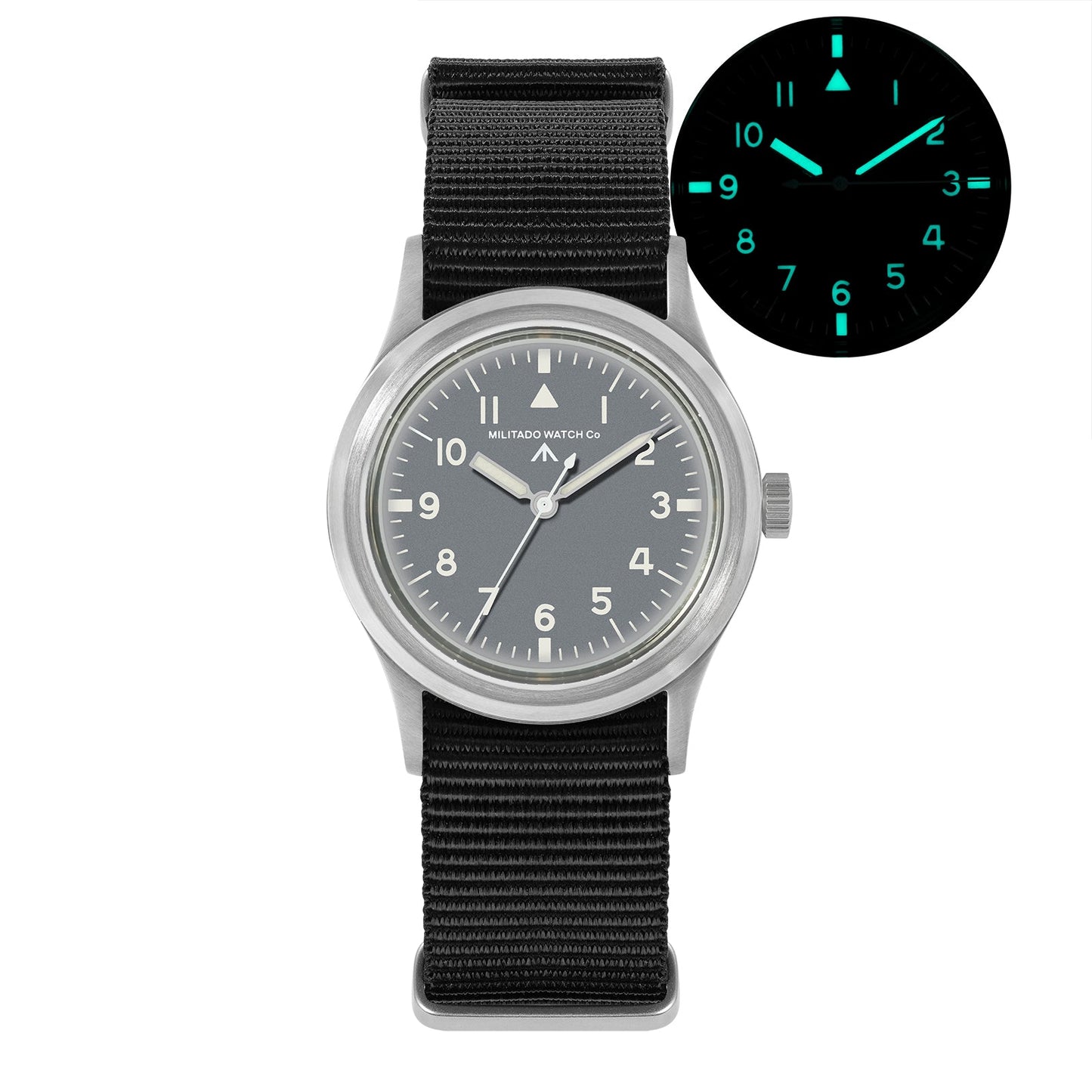 Militado 36mm Retro Military Watch VH31/VH65 Sweeping Hand ML14 V2