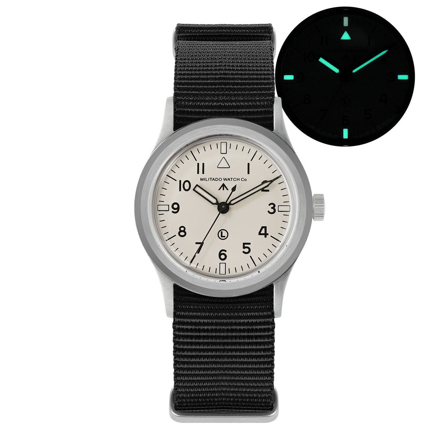 Militado 36mm Retro Military Watch VH31/VH65 Sweeping Hand ML14 V2